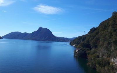 Wandelen langs de oevers van het Lugano meer